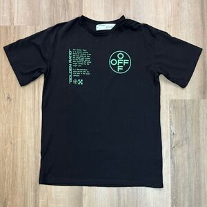 Authentic Off White Men’s Small Golden Ratio Arch Shapes Black Green Shirt